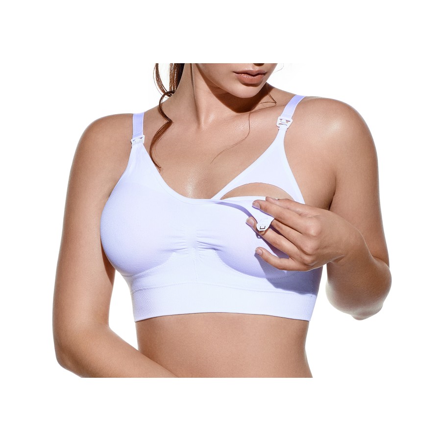 SEAMLESS UNPADDED MATERNITY BRA